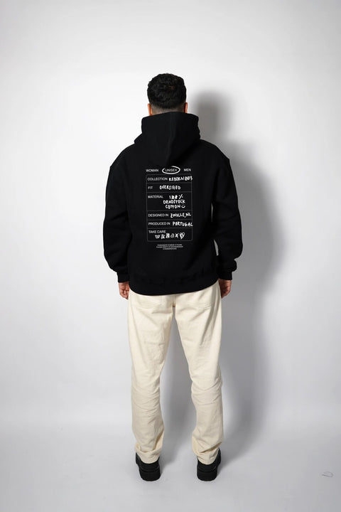 Hoodie 'Tag' - Reborn 003 - Black