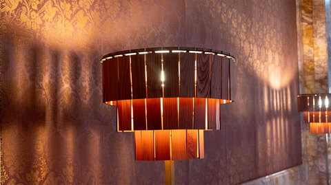 Taglight 50cm kroonluchter van hout