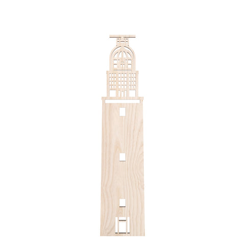 Texel Eierland stadstoren vuurtoren eiland essen hout laser Binthout