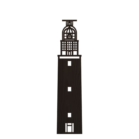 Texel Eierland stadstoren vuurtoren eiland zwart hout laser Binthout