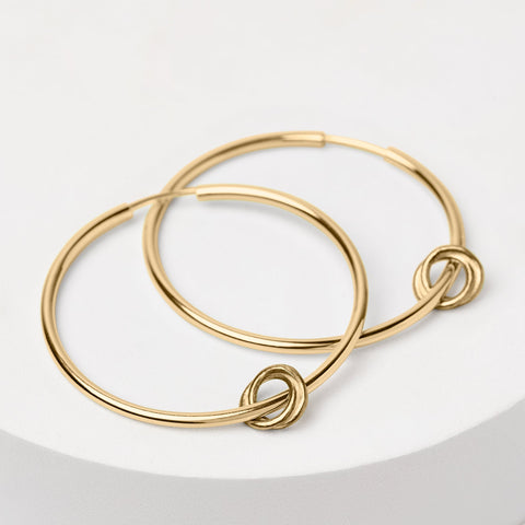 Together as One oorbellen goud groot