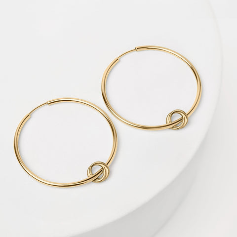 Together as One oorbellen goud groot