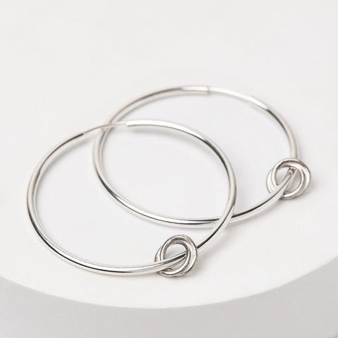 Together as One oorbellen zilver groot