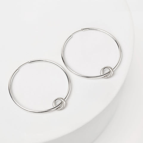 Together as One oorbellen zilver groot