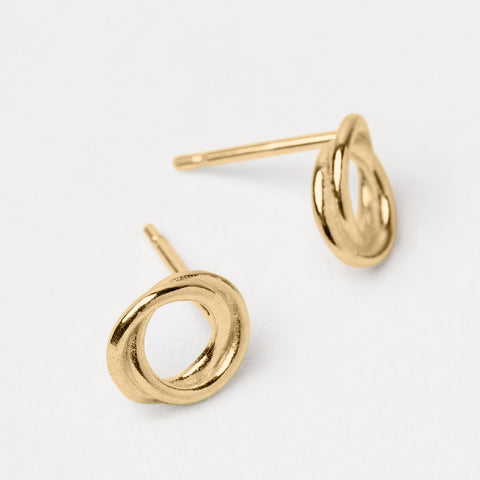 Together as One oorstekers - 14KT goud