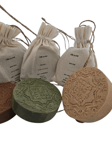 Olivscent Classic – Triple Set: Artisan Soap in Three Unique Shapes and Scents