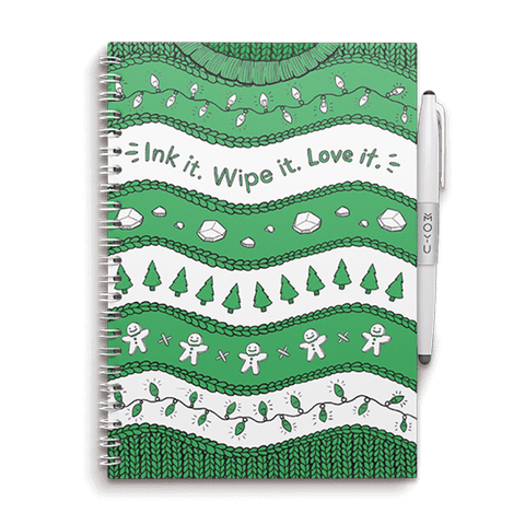 ugly-Christmas-sweater-notebook-A5-front-cover