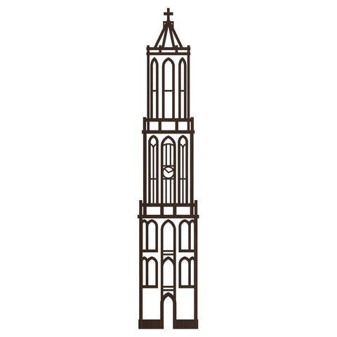 Stadstoren Domtoren Utrecht Nederlands zwart FSC 100%