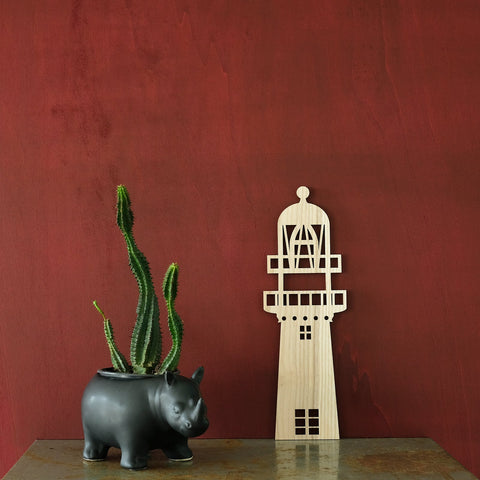 Vlieland Vuurduin stadstoren vuurtoren eiland snijplank essen hout laser Binthout