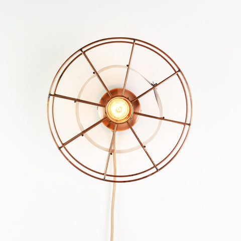 Duurzame upcycle Dutch stalen design SPOOL lamp gemaakt van gerecycle materialen - Tolhuijs