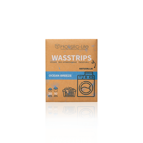 Wasstrips ocean breeze proefpakket duurzaam en milieuvriendelijke wasdoekjes.