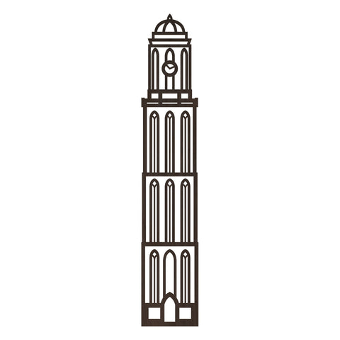 Stadstoren Peperbus Zwolle Nederlands zwart FSC 100%
