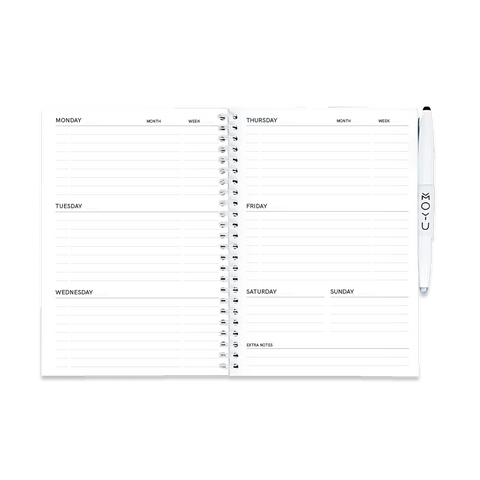Erasable Agenda A5 - Pitch Black