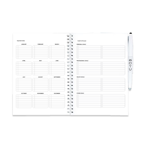 Erasable Agenda A5 - Pitch Black