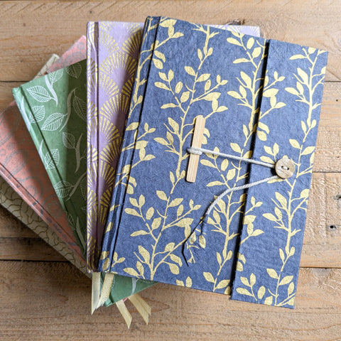 Eco Friendly Recycled Paper Notebook – A5 Fair Trade Journal with Closure