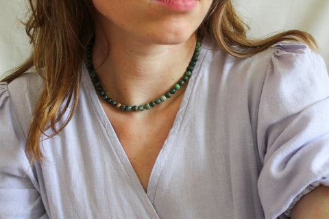 'Mabel' Afrikaanse Turkoois Ketting