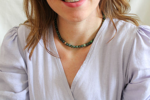 'Mabel' Afrikaanse Turkoois Ketting