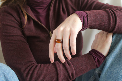 'Alexa' Agaat Ring (US 8.5, 18.6mm)