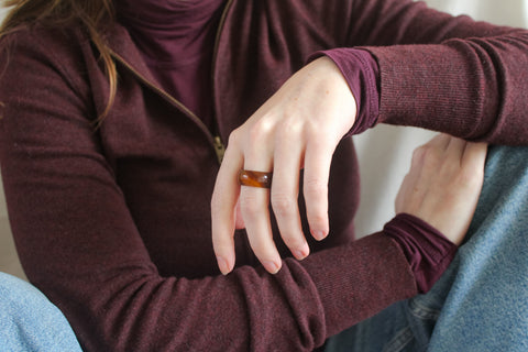 'Alexa' Agaat Ring (US 8.5, 18.6mm)