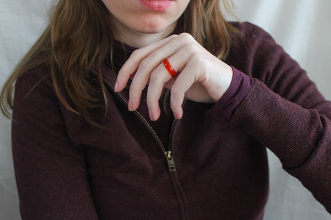 'Britt' Agaat Ring (US 7, 17.3mm)