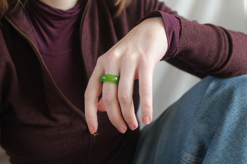 'Mica' Agaat Ring (US 10.5, 20.2mm)
