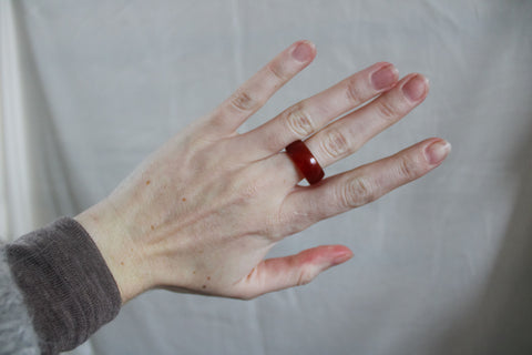 'Maud' Agaat Ring (US 8, 18.2mm)