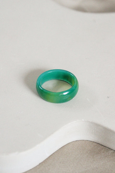 'Zoey' Agaat Ring (US 8.5, 18.6mm)