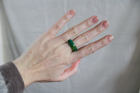 'Zoey' Agaat Ring (US 8.5, 18.6mm)