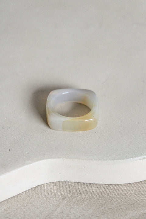 'Noï' Agaat Ring (US 9.5, 19.4mm)