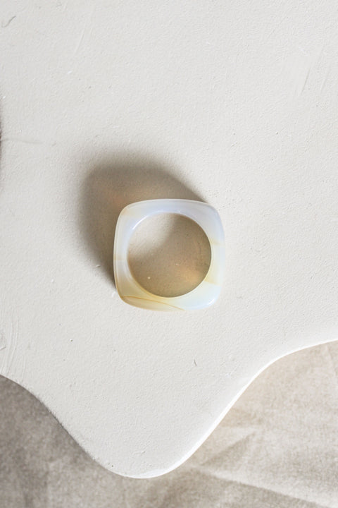 'Noï' Agaat Ring (US 9.5, 19.4mm)