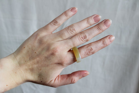'Noï' Agaat Ring (US 9.5, 19.4mm)