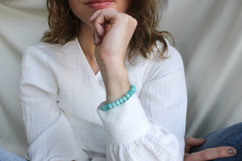 'Claire' Amazoniet Armband