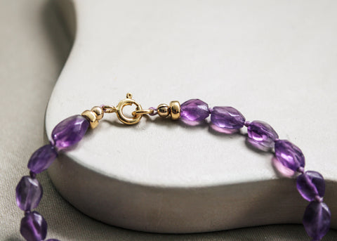 Amethist armband 'Elin'