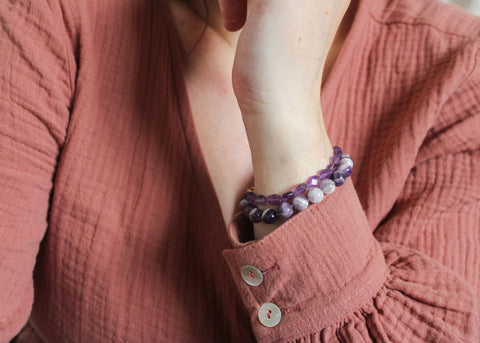 Amethist armband 'Elin'