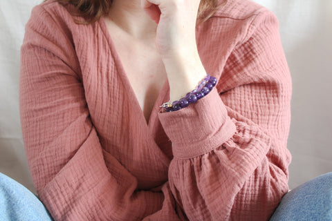 'Julie' Amethist Armband
