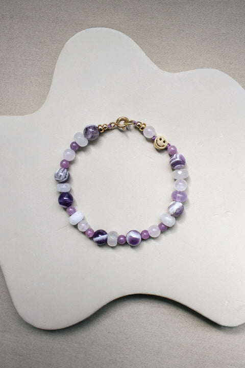 Edelsteen armband 'Lotus'