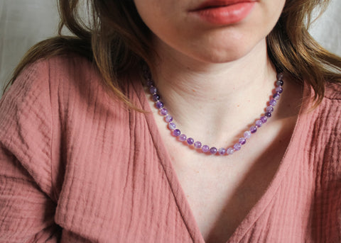 Amethist ketting 'Inès'