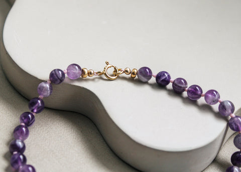 Amethist ketting 'Inès'