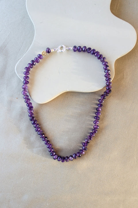'Cleo' Amethist Ketting