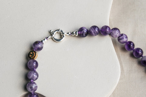 'Ella' Amethist Ketting