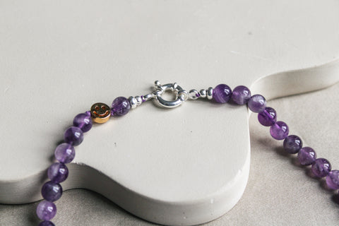 'Mabel' Amethist Ketting