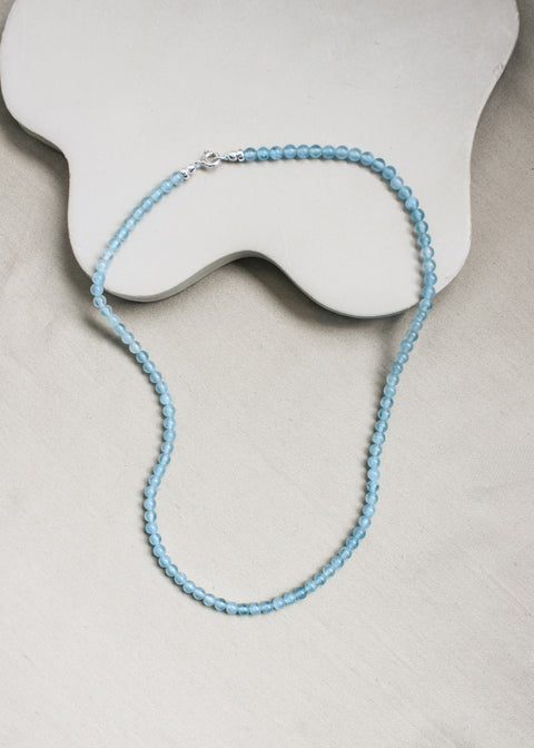 Aquamarijn ketting 'Flore'
