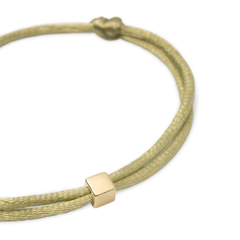 Solid as a Block armband goud ~ lime