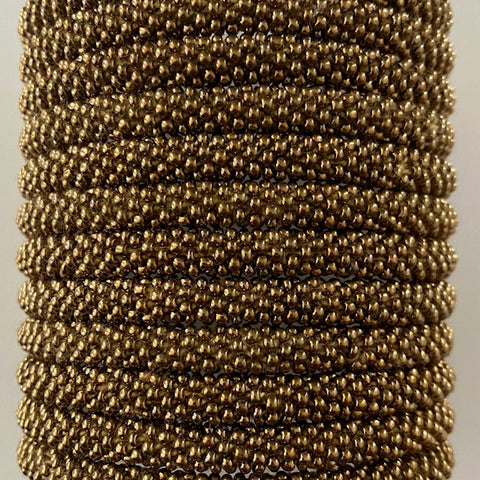 Luna-Leena armband rol goud - 14+ - glaskralen - hand gehaakt in Nepal