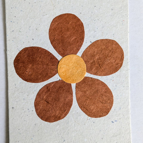 Handmade Recycled Paper Greeting Cards – Pack of 5