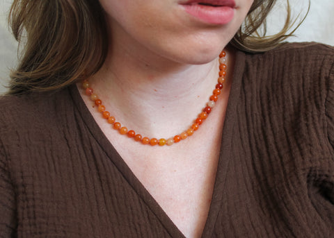 Aventurijn ketting 'Inès'