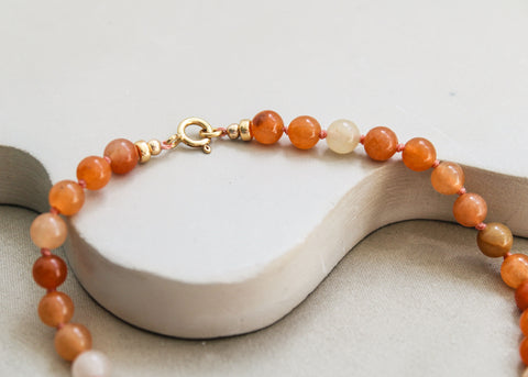 Aventurijn ketting 'Inès'