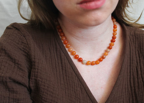 Aventurijn ketting 'Stella'