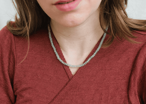Aventurijn ketting 'Reggie'