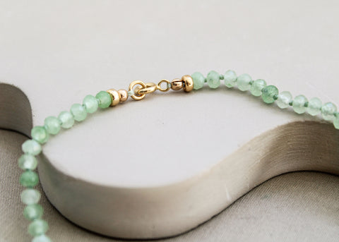 Aventurijn ketting 'Celia'